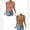Pink+Coffee, variant on Summer Tank Tops for Women 2-Pack Casual Trendy Comfort Color White Sleeveless Tops Coffee Knit Pleated Crop Tops