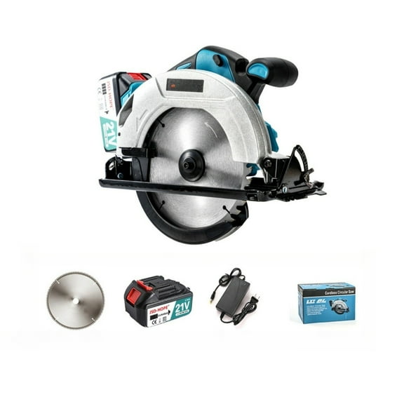 7-Inch Brushless Cordless Circular Saw, Lithium-ion Handheld Power Saw for Wood and Stone Cutting