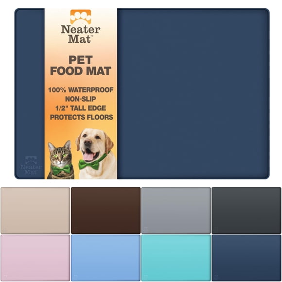 Neater Pet Brands Neater Mat Pet Mats for Food and Water, Dog Bowl Mat Waterproof Silicone, Pet Mat for Dog or Cat, Dog Food Mats for Floors Waterpro