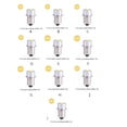 thumbnail image 3 of Moyic Bombillas LED P13.5S mejoradas, linterna para acampar al aire libre, herramienta para el hogar, bombilla PR2, antorcha de repuesto, Kit de Iluminación y accesorios Tipo 7 Moyic HA067556-07, 3 of 6