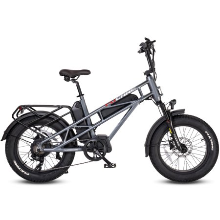 Fucare Electric Bike for Adults,Gemini/Gemini X Dual Battery 48V 30AH Long Range Cargo Ebike 750W Motor,20MPH,20'' x 4.0'' Fat Tires
