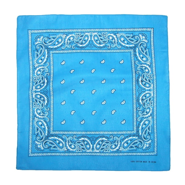 CTM® Individually Folded & Packaged Paisley Print Cotton Bandana