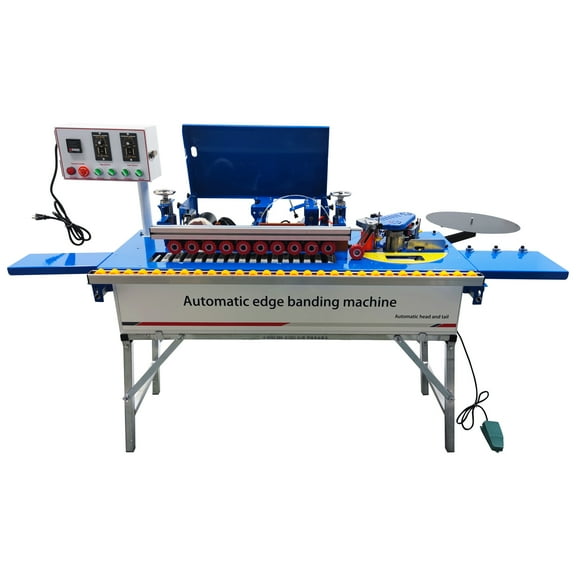 Automatic Edge Banding Machine Double-side Gluing Wood Edge Banding Trimming Machine Automatic Tape Breaking