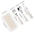 thumbnail image 2 of Kdxio Retro Rabbit Toddler Utensils Set - Kids Silverware Set, Set Kids Utensils Set with Case for Preschooler Children, 2 of 8