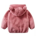 thumbnail image 4 of XJDJHC Baby Boys Girls Jackets Zip Up Hooded Cute Bear Fuzzy Coats Outwear Lined Coat Winter Warm Hoodie 6-12 Months, 4 of 7