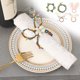 thumbnail image 1 of Servilletero de Pascua, Perfecto Matcha y Madera, Elegantes Hojas Artificiales, Perfectos Banquetes y Celebraciones, Ideal Bodas y Cenas, Juego 4, 5 X 5 Cm, 1 of 7