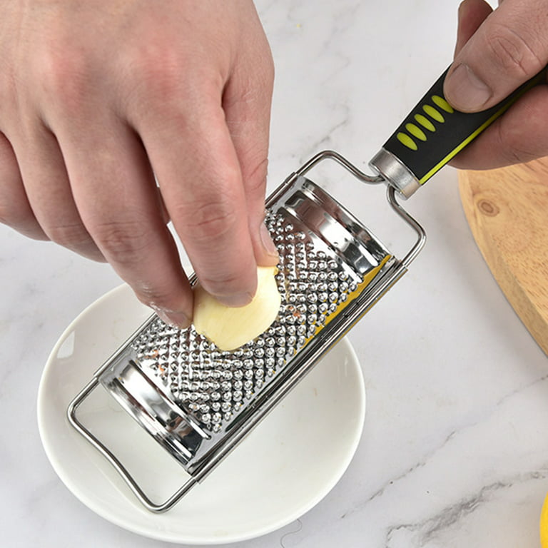 Yesbay Carrot Grater Three-Blade Handheld Rust-proof with Handle Sharp Fast Cooking Kitchen Tool Vegetable Cabbage Slicer Grater Home Use, Size: 22