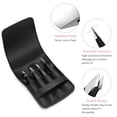 thumbnail image 2 of 8 Pcs Precision Tweezers, Black Stainless Steel, Eyebrow & Facial Hair Remover, Portable Carry Bag, 2 of 7