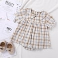 thumbnail image 2 of Sngxgn Baby Girl Cotton Bodysuit Long Sleeve Jumpsuit Outfits Clothes(Khaki,66), 2 of 9