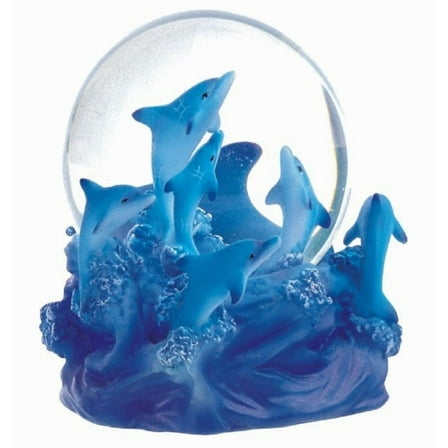 FC Design 4"H Dolphin Glitter Snow Globe Statue Sculpture Ornament Decoration Home/Room Decor and Unique Gift Ideas for Housewarming, Holidays and Birthdays