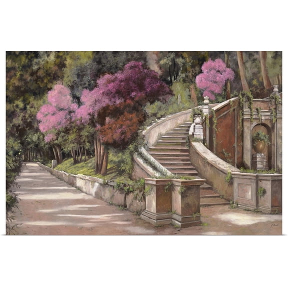 Great BIG Canvas | Rolled Guido Borelli Poster Print entitled La Scalinata Sul Viale