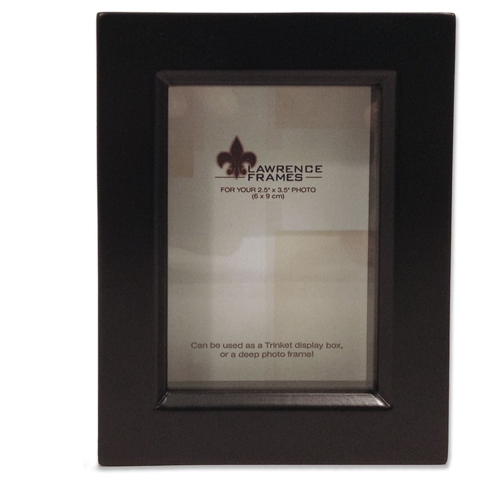 795023 Black Wood Treasure Box Shadow Box 2.5x3.5 Picture Frame