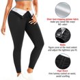 thumbnail image 4 of COMFREE Sauna Sweat Pants for Women High Waist Compression Slimming Weights Thermo Legging Workout Body Shaper Sauna Suit, 4 of 6