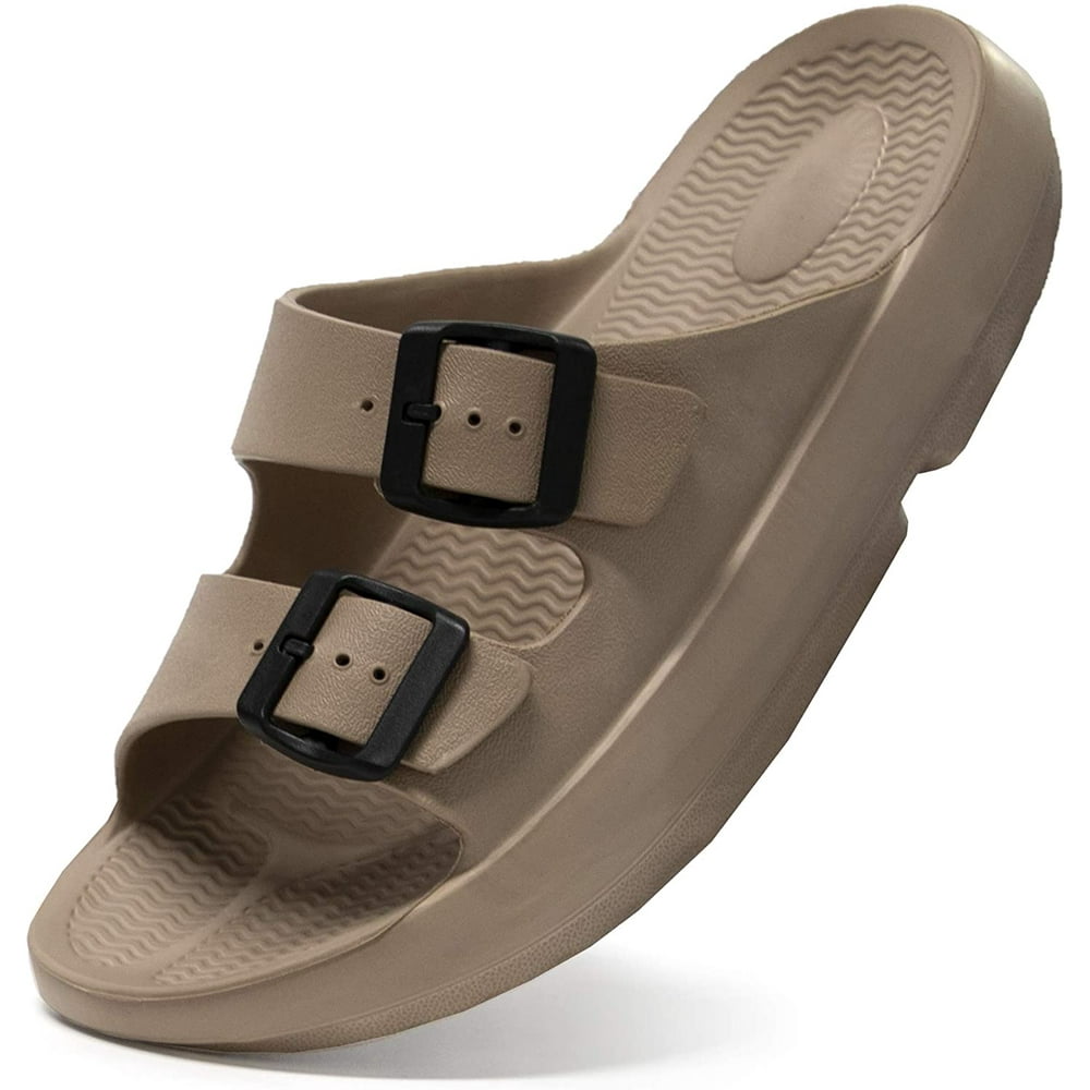 women's athletic slides with arch support