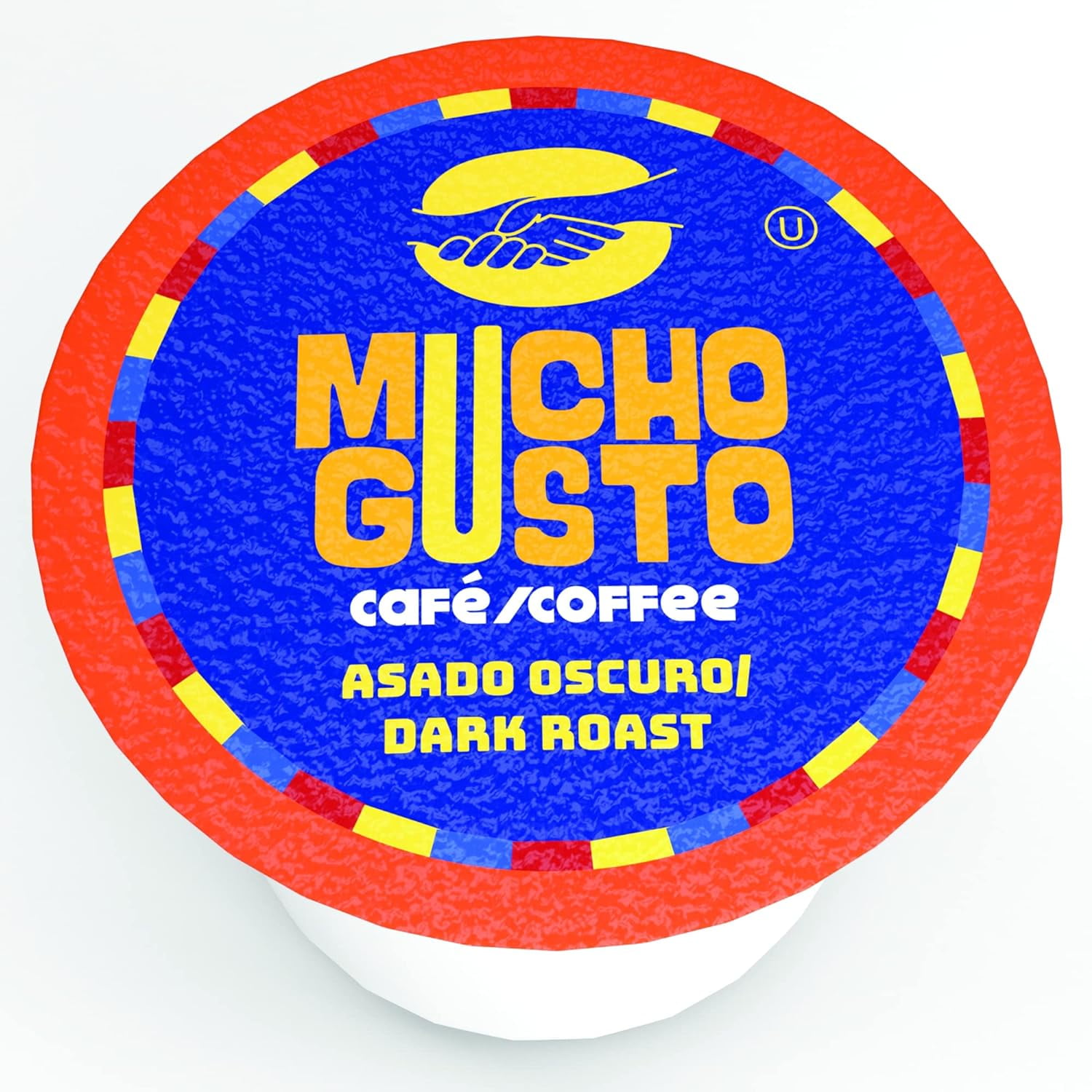 Mucho Gusto Dark Roast Coffee Pods, Made of 100% Ground Arabica Coffee Beans, 40-Pack