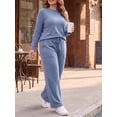 thumbnail image 4 of Cueply 2 Piece Sets for Women Outfits Casual Long Sleeve Lounge Matching Sets Clothing with Pockets, 4 of 9