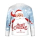 thumbnail image 4 of Camisas de Navidad Para Hombres Tops de Cuello Redondo Jersey de Manga Corta Casual Camiseta Con Estampado Realista de Muñeco de Nieve en 3D Odeerbi ODB195246, 4 of 5