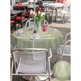 thumbnail image 4 of Outdoor Tablecloth with Umbrella Hole and Zipper, Chritsmas Tree Lights Round Table Cloth 60 Inch Waterproof Tablecloth, Sage Green Xmas New Year Holiday Picnic Table Cover for Patio Camping, 4 of 7