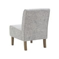 thumbnail image 4 of Linon Lily Slipper Accent Chair, Stone Gray Seashell and Sand Dollar Pattern, 4 of 12