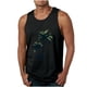 thumbnail image 1 of Camisetas de Tanque de los Hombres Tanque de los Hombres Incolor Gradiente de Impresión Cuello Redondo Correa Delgada Fuga Atrás Regular Casual Deportes Blusas de Tanque, 1 of 5