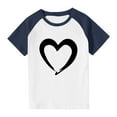 thumbnail image 4 of Sentuca Boys Valentine Shirts, Soft Short Sleeve Casual T Shirts, Cool Comfy Holiday Tees Size 4 Years, 4 of 8