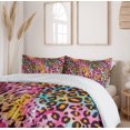 thumbnail image 5 of Ambesonne Leopard Print Duvet Cover Set, Mottled Camo, Calking, Multicolor, 5 of 5