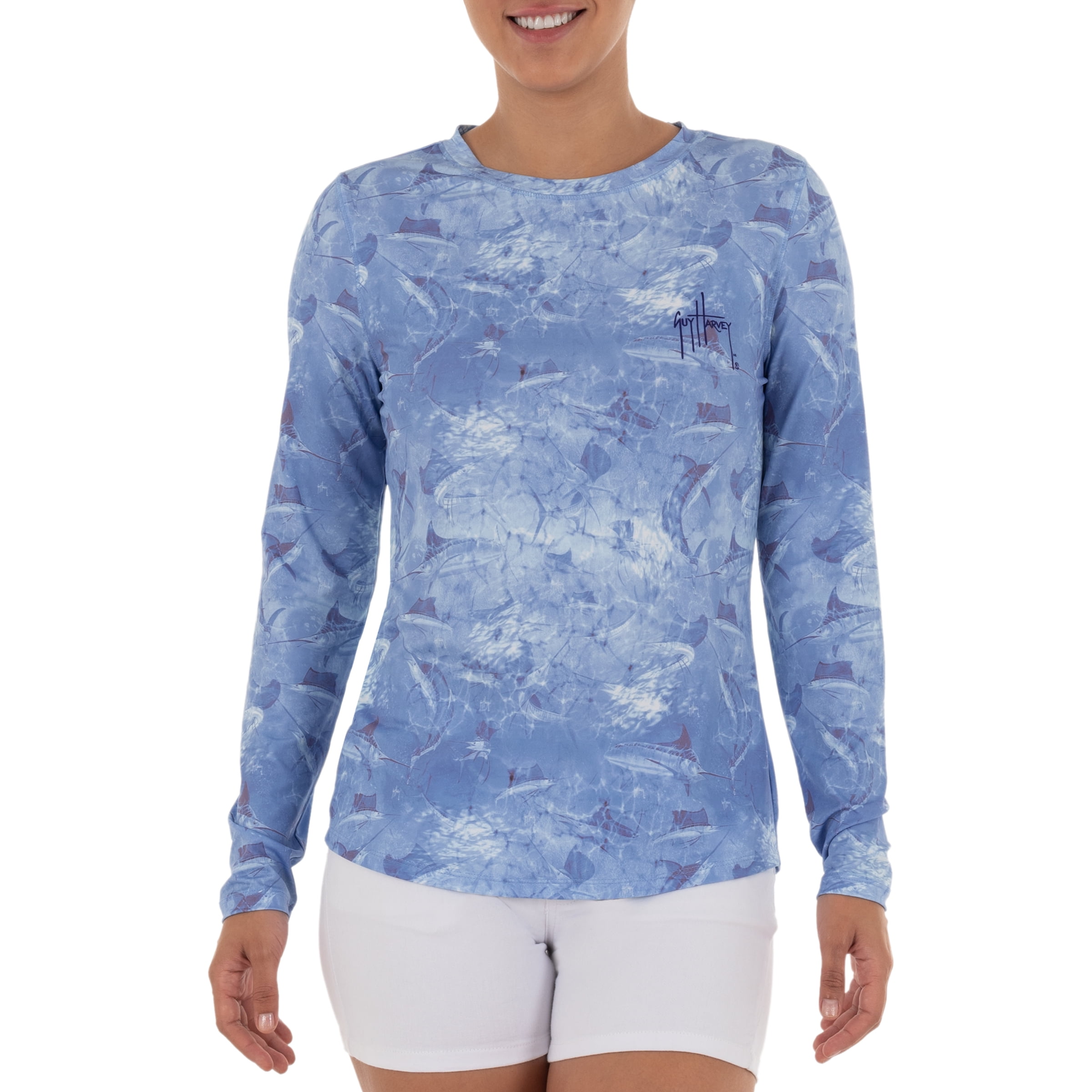 Women's Long Sleeve Sun Protection Top by Guy Harvey Morocco