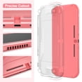 thumbnail image 3 of Switch Lite Case, 17 in 1 Switch Lite Accessories Bundle with Carrying Case, Game Case, Screen Protector, Stand, Thumb Grips - Pink, 3 of 8