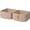 Jute, variant on Natubeau 2 Pack Woven Storage Basket for Shelves, Cube Storage Bins, Cotton Rope Woven Baskets for Organizing, Jute, 10.5"D x 10.5"W x 5.5"H
