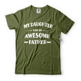 thumbnail image 4 of My Daughter Has An Awesome Father T-Shirt Father Gift Tee Father's Day T Shirt Dad Daughter Tee (Large Navy Blue), 4 of 6