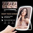 thumbnail image 3 of Makeup Mirror With Lights, Vanity Mirror With 56 Dimmable Leds Lights, Touch Screen Controls, Usb Rechargeable, 3 of 5