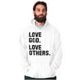 thumbnail image 3 of Love God and Others Christian Quote Hoodie Sweatshirt Women Men Brisco Brands S, 3 of 6
