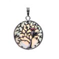 thumbnail image 1 of Colliers & Pendentifs Arbre de Vie Creux Argent Ancien Rond Femmes Hommes, 1 of 6