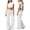 White, variant on 2026 Coral Fold Over Yoga Pants, On-Trend Solid Wide Leg Loose Fit Lounge Pants with Ruched Waist, for Yoga Sports Everyday
