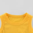 thumbnail image 4 of Efsteb Girls Tank Tops Solid Color Round Neck Boys Sleeveless Top Summer Casual Loose Comfy Basic Shirts (Yellow,4-6 Years), 4 of 4