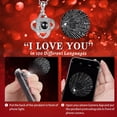 thumbnail image 7 of 2 Preserved Rose with Heart I Love You Necklace - Eternal Rose Birthday Gifts for Women Wife Girlfriend Her Mom Grandma on Festivals Gifts Christmas Valentines Mothers Day Anniversary(Light Violet), 7 of 7