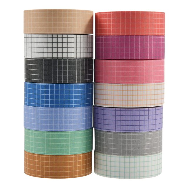 Paquete de 14 cintas washi decorativas premium - 393 pulgadas de largo y 15 mm de ancho - Perfecto para álbumes de recortes, manualidades, diarios de balas, planificadores, junio