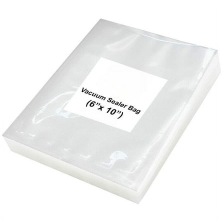 200 PINT 6"x10" Bags 4 Mil for Vacuum Sealer Food Storage Bags!, BPA-Free Plastic