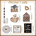 thumbnail image 3 of IUAMXWU 12 Pcs Coffee Bar Tray Decor Set 3.94" Farmhouse Wooden Signs Table Decor Coffee Time Wood Tray Decorations for Graduation Mothers Day Bar Home Kitchen Tiered Tray Decor, 3 of 7