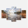 thumbnail image 2 of Côte Rocheuse du Lac d'Automne - Grande Toile d'Art de Bord de Mer, 2 of 3