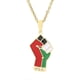 thumbnail image 5 of Gold PSilver lated Palestine Flag Fist Necklace Pendant 60cm Chain Palestinian, 5 of 5