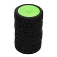 thumbnail image 1 of RC Tires, Strong Buffering 1/10 RC Car Tires  For 1/10 Flat Sports Car Green, 1 of 8