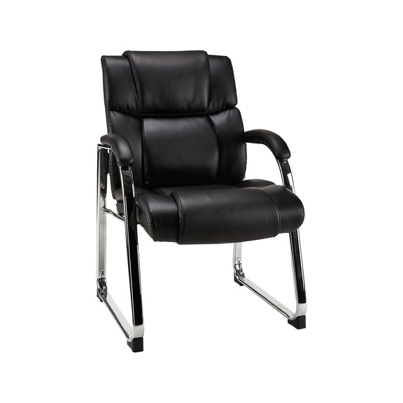 Staples Sonada Bonded Leather Guest Chair, Black (28364-CC)