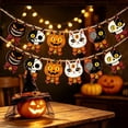 thumbnail image 6 of Halloween Wooden Cat Ornaments Vintage Spooky Black Cat Hanging Decorations With Bow Bell Halloween Party Indoor Home Tree Door Decor, 6 of 6