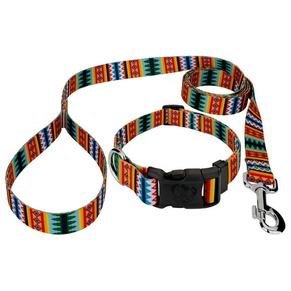 Country Brook Petz® Summer Pines Everyday Dog Collar and Leash, Small