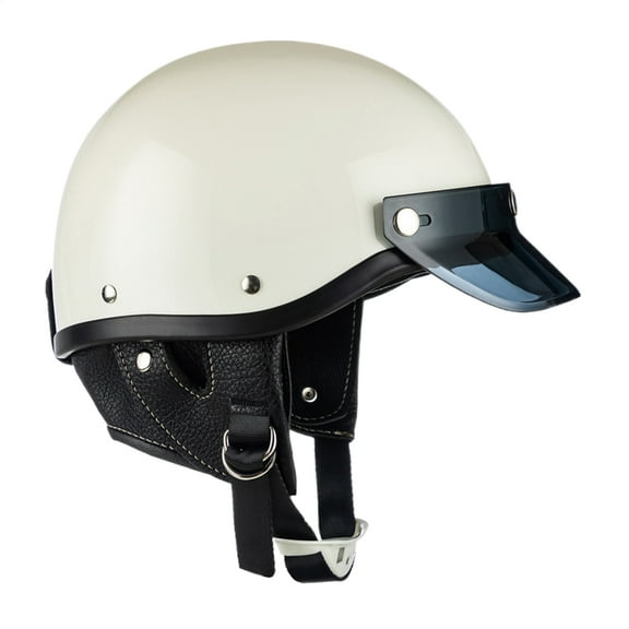 Motorcycle Half Helmet | Motorcycle Helmets Specifically for Men&Women | Lightweight, Cool and Breathable Open-face Cap Ideal for Motocross, Scooter Riding, Racing and Street Cruising