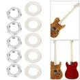 thumbnail image 5 of Yosoo 5 Pcs Metal Electric Guitar and Bass Jack Socket Replacement Nuts with Washers Set, Electric Guitar Jack Socket Accessory,Electric Guitar Nuts, 5 of 5