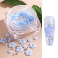 thumbnail image 1 of Diamantes de imitación de flores para uñas acrílicas, suministros de arte con perlas, manicura, d Irfora Decoraciones de uñas, 1 of 7