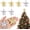 Silver Gold, variant on Mini Christmas Tree Topper Star,6pcs Christmas Tree Topper Star Treetop for Small Christmas Tree Craft Home Decoration