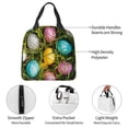 thumbnail image 4 of Easygdp colorful Easter eggs Bolsa Térmica Premium - Tela Oxford Impermeable, Gran Capacidad, Bolsillo Frontal, Unisex para Trabajo, Escuela, Actividades al Aire Libre y Picnics, 4 of 8